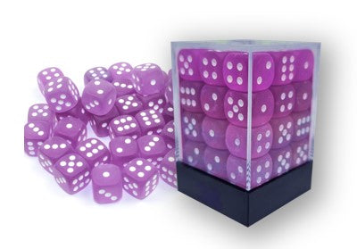 Frosted Purple/White - 12mm d6 Dice Block (36) - Chessex