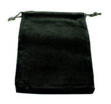 Black - Small Suedcloth Dice Bag - Chessex