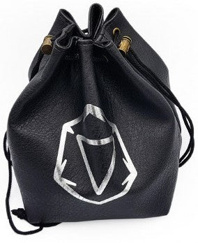 Black - PU Leather Dice Bag