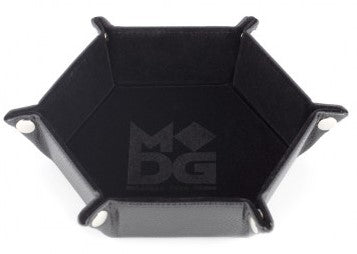 Black Velvet - Foldable Hexagonal Dice Tray - Boxed - MDG