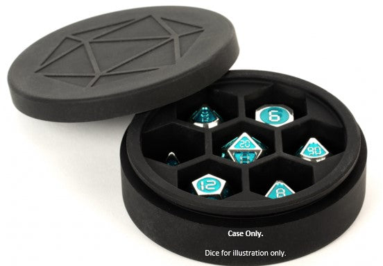 Black Silicone - Round Dice Case - MDG