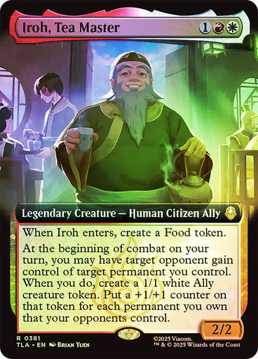 Iroh, Tea Master (Extended Art Foil) #0381 M R [TLA]