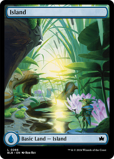 Island (Spring) (Full Art) #0266 L C [BLB]