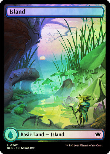 Island (Summer) (Full Art Foil) #0267 L C [BLB]