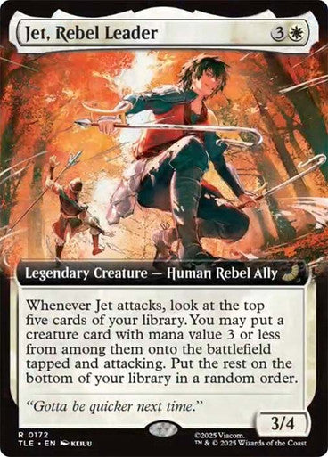 Jet, Rebel Leader (Extended Art) #0172 W R [TLA] [TLE]