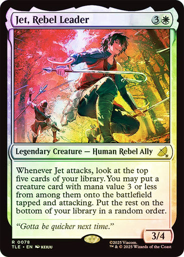 Jet, Rebel Leader (Foil) #0078 W R [TLA] [TLE]