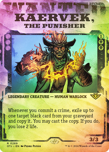 Kaervek, the Punisher (Showcase Foiled) #0289 Bk R [OTJ]