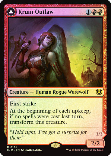 Kruin Outlaw // Terror of Kruin Pass (Foil) #0161 R R [INR]