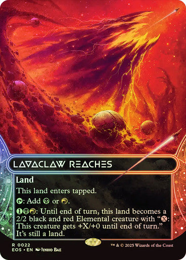 Lavaclaw Reaches (Borderless Foil) #0022 L R [EOE] [EOS]
