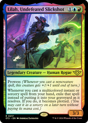 Lilah, Undefeated Slickshot (Foil) #0217 M R [OTJ]