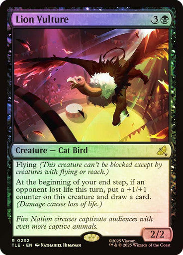Lion Vulture (Foil) #0232 Bk R [TLA] [TLE]
