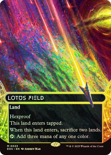 Lotus Field (Borderless Foil) #0023 L M [EOE] [EOS]