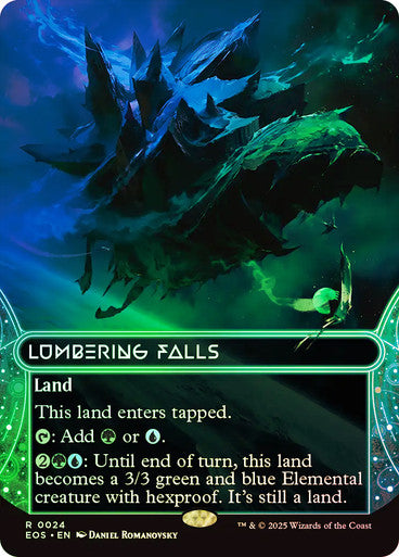 Lumbering Falls (Borderless Foil) #0024 L R [EOE] [EOS]