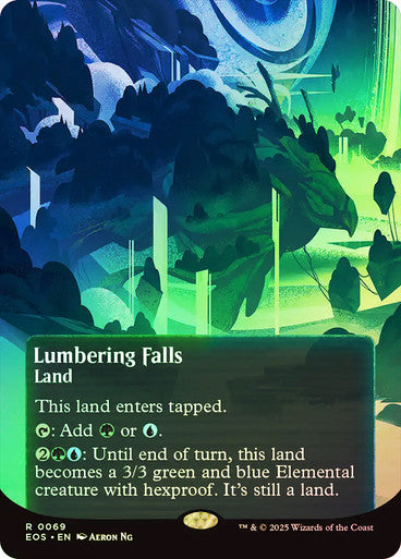 Lumbering Falls (Borderless Poster Foil) #0069 L R [EOE] [EOS]