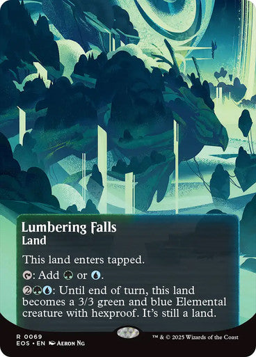 Lumbering Falls (Borderless Poster) #0069 L R [EOE] [EOS]