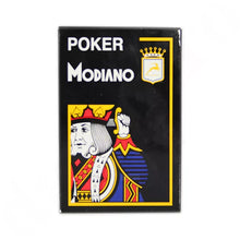 Load image into Gallery viewer, Modiano Black - Jumbo Index - 100% Plastic Playing Cards
