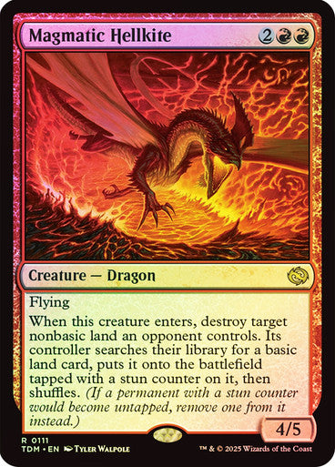 Magmatic Hellkite (Foil) #0111 R R [TDM]