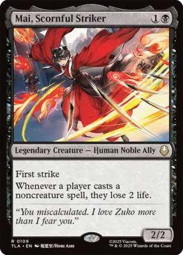 Mai, Scornful Striker #0109 Bk R [TLA]