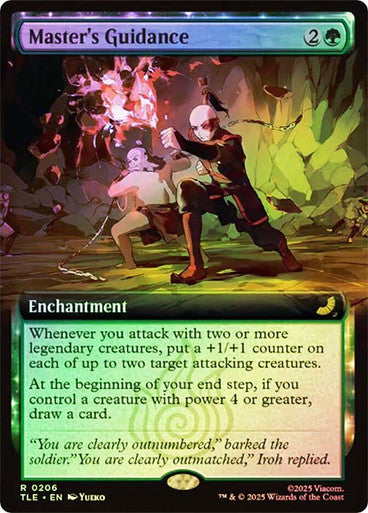 Master's Guidance (Extended Art Foil) #0206 G R [TLA] [TLE]