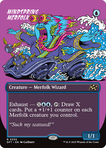 Mindspring Merfolk (Borderless) #0335 Bu R [DFT]