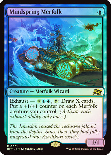 Mindspring Merfolk (Foil) #0051 Bu R [DFT]