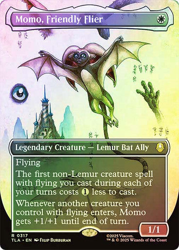 Momo, Friendly Flier (Borderless Foil) #0317 W R [TLA]