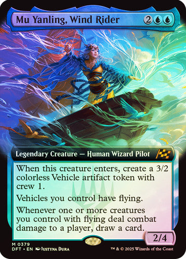 Mu Yanling, Wind Rider (Extended Art Foil) #0379 Bu M [DFT]