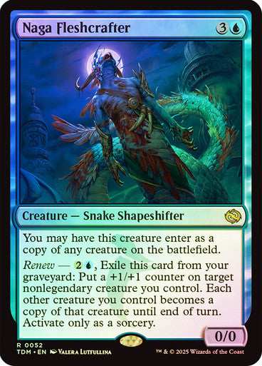 Naga Fleshcrafter (Foil) #0052 Bu R [TDM]