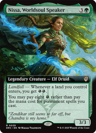 Nissa, Worldsoul Speaker (Extended Art) #0029 G R [DFT] [DRC]