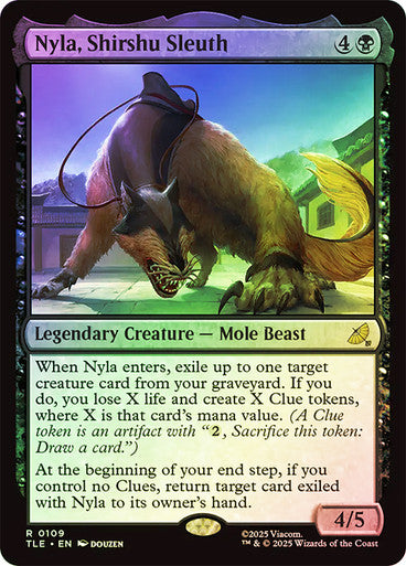 Nyla, Shirshu Sleuth (Foil) #0109 Bk R [TLA] [TLE]