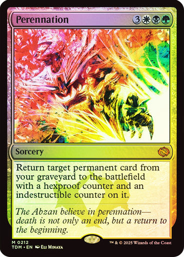 Perennation (Foil) #0212 M M [TDM]