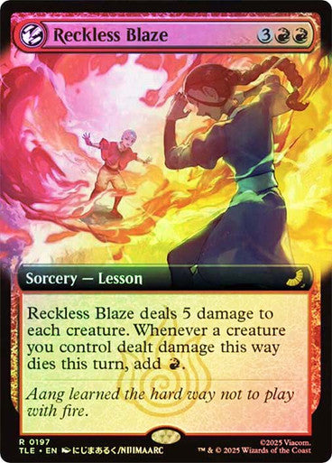 Reckless Blaze (Extended Art Foil) #0197 R R [TLA] [TLE]