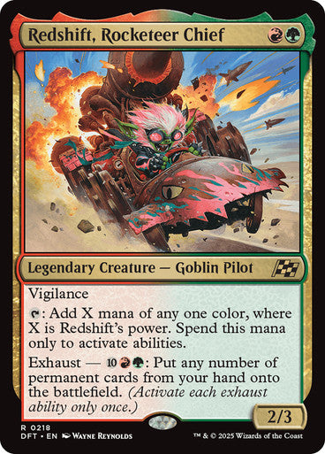 Redshift, Rocketeer Chief #0218 M R [DFT]