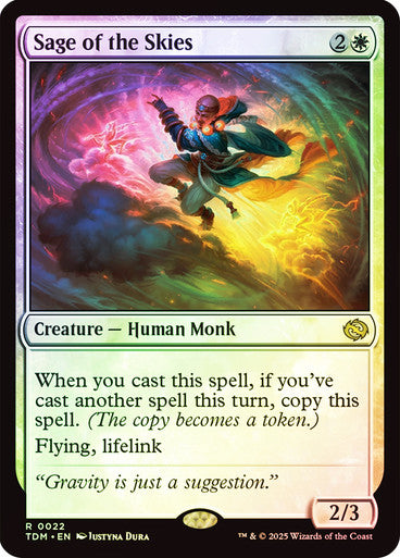 Sage of the Skies (Foil) #0022 W R [TDM]