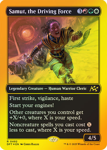 Samut, the Driving Force (First-Place Foil) #0492 M R [DFT]