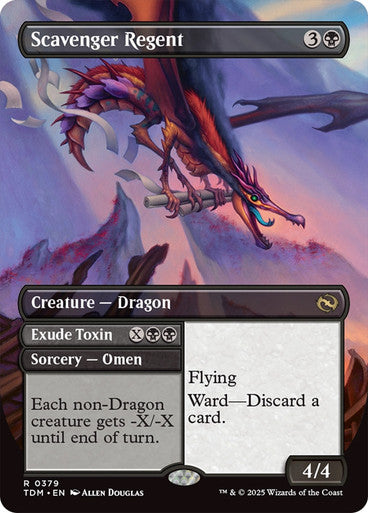 Scavenger Regent // Exude Toxin (Reversible Borderless Foil) #0379 Bk R [TDM]