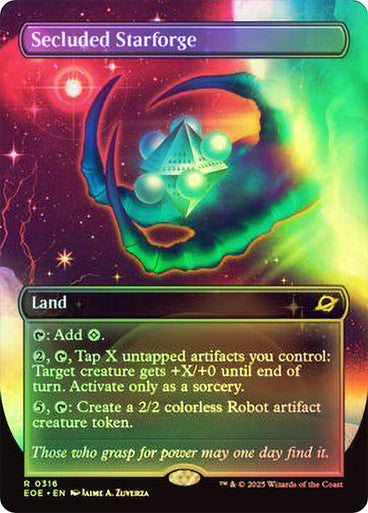 Secluded Starforge (Borderless Foil) #0316 L R [EOE]