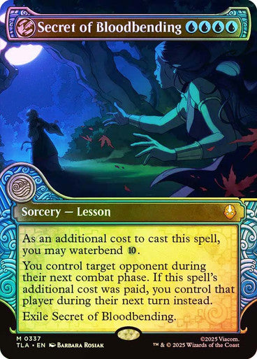 Secret of Bloodbending (Showcase Foil) #0337 Bu M [TLA]
