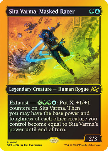 Sita Varma, Masked Racer (First-Place Foil) #0493 M R [DFT]