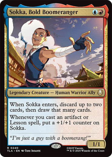 Sokka, Bold Boomeranger #0240 M R [TLA]