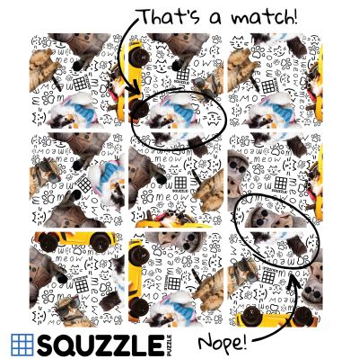 Cool Cats - 9pc Squzzle Puzzle