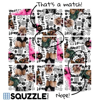 Dapper Dogs - 9pc Squzzle Puzzle