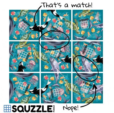 Ocean Life - 9pc Squzzle Puzzle