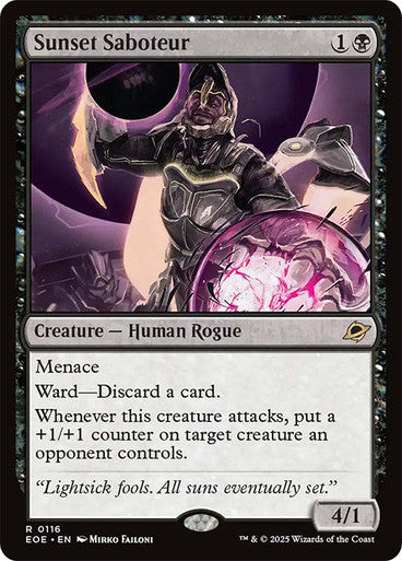 Sunset Saboteur #0116 Bk R [EOE]