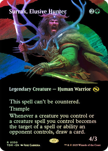 Surrak, Elusive Hunter (Bordless Foil) #0350 G R [TDM]