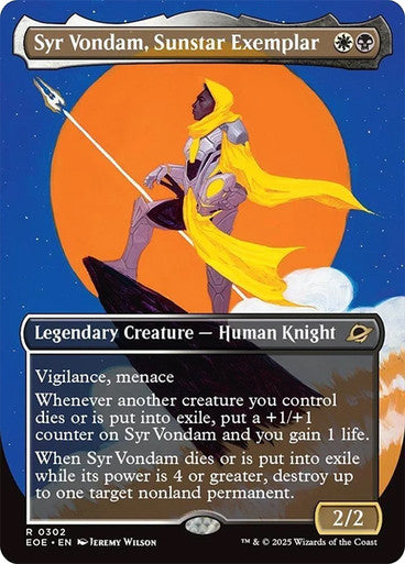 Syr Vondam, Sunstar Exemplar (Borderless) #0302 M R [EOE]