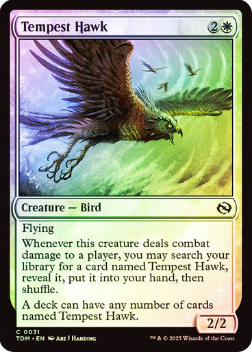 Tempest Hawk (Foil) #0031 W C [TDM]