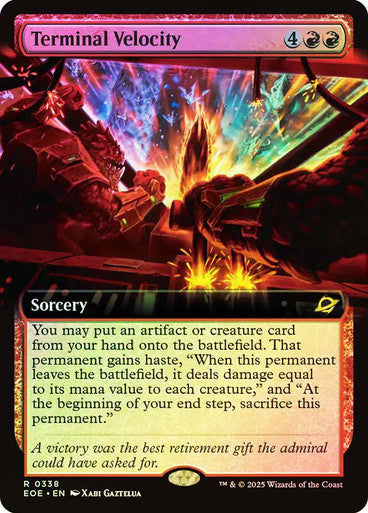 Terminal Velocity (Extended Art Foil) #0338 R R [EOE]