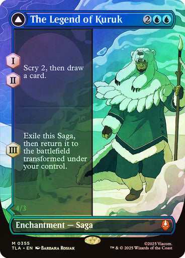 The Legend of Kuruk // Avatar Kuruk (Borderless Foil) #0355 Bu M [TLA]