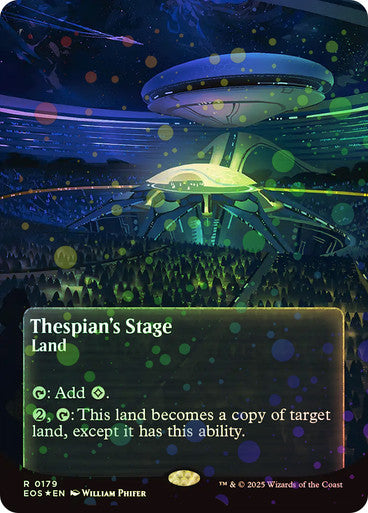 Thespian's Stage (Borderless Poster Galaxy Foil) #0179 L R [EOE] [EOS]